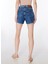 Normal Bel Basic Indigo Kadın Şort F4SL-SHT0486 4