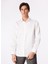 Slim Fit Klasik Yaka Beyaz Erkek Gömlek BBSS24MSH029 1