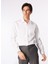 Slim Fit Klasik Yaka Beyaz Erkek Gömlek BBSS24MSH029 2