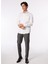 Slim Fit Klasik Yaka Beyaz Erkek Gömlek BBSS24MSH029 3