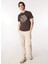 Yuvarlak Yaka Kahve Erkek T-Shirt 242 Lcm 242038 Rodrıgo Kahve 2