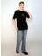 O Yaka Baskılı Siyah Kadın T-Shirt 242 Lcf 242011 Lades Siyah 1