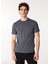 Yuvarlak Yaka Indigo Erkek T-Shirt 242 Lcm 242015 Gael Indigo 1