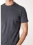 Yuvarlak Yaka Indigo Erkek T-Shirt 242 Lcm 242015 Gael Indigo 4