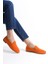 Kadın Süet Loafer & Babet Oranj -MCMNG2103-ORJ 3