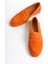 Kadın Süet Loafer & Babet Oranj -MCMNG2103-ORJ 4