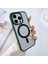 iPhone 15 Pro Max Kılıf Sararmaz Renkli Magsafe Destekli Silikon Kapak Kılıf Hakiyeşil 2