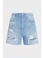 Yırtık Detaylı Yüksek Bel Mom Denim Short J20J2228031AA Bayan Short J20J222803 1AA 5