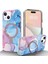 iPhone 15 Plus Manyetik Mermer Desen Pc+Tpu Cover Telefon Kılıfı (Yurt Dışından) 1