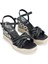 Kadın Deri Siyah Topuklu Sandalet 611 ES14306-1 Bn Sndlt Y24 Black 2