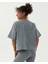 Mavi Kısa Kollu Bisiklet Yaka Basic Kalın Sweatshirt Tişört 2
