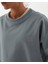 Mavi Kısa Kollu Bisiklet Yaka Basic Kalın Sweatshirt Tişört 4