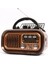 Ultratekno RX-BT628S Güneş Panelli Nostaljik Radyo Bt/tf/usb/fm/am/sw 3 Bandlı Radyo 1