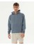 Mavi Erkek Uzun Kollu Kanguru Cepli Organik Pamuk Kapşonlu Sweatshirt 1