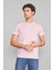 Çetinkaya Mentality 2772 Erkek V Yaka Basic T-Shirt Açık Pembe 1