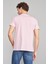 Çetinkaya Mentality 2772 Erkek V Yaka Basic T-Shirt Açık Pembe 4