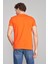 Çetinkaya Mentality 2772 Bisiklet Yaka Penye Slim Fit Nar Çiçeği T-Shırt 4