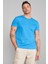 Çetinkaya Mentality 2772 Erkek Bisiklet Yaka Basic T-Shirt Kobalt 1