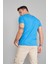 Çetinkaya Mentality 2772 Erkek Bisiklet Yaka Basic T-Shirt Kobalt 4