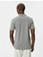 4SAM10113MK 031 Gri Erkek Pamuk Jersey Kısa Kollu Polo Yaka Basic T-Shirt 4