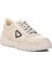 152-19503 Kırık Beyaz Hakiki Deri Erkek Sneaker 3