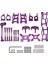 Metal Salıncak Kolu Direksiyon Kupası Şok Kulesi Yükseltme Aksesuarları Kiti Wltoys 144001 1/14 124019 1/12 Rc Araba Parçaları, Mor (Yurt Dışından) 2