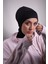 Siyah Pratik Hazır Geçmeli Bone Viskon Kumaş Hijab Spor 2106_01 3