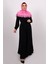 Pembe Pratik Hazır Geçmeli Tesettür Eşarp Viskon Kumaş Çıtçıtlı Dantelli 2105_04 1
