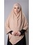 Sütlü Kahve Pratik Hazır Geçmeli Tesettür Eşarp Medine Ipeği Bağcıklı Çift Katlı Sufle Hijab 2302_26 1