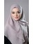 Taş Pratik Hazır Geçmeli Tesettür Eşarp Pamuk Caz Kumaş Çift Katlı Düz Hijab 2303_46 3