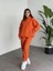 Kadın 3 Iplik Şardonlu Oversize Eşofman Takımı 5