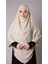 Ekru Pratik Hazır Geçmeli Tesettür Eşarp Medine Ipeği Bağcıklı Çift Katlı Sufle Hijab 2302_27 1