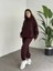 Kadın 3 Iplik Şardonlu Oversize Eşofman Takımı 4