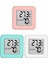 Gui Xulian LCD Ekranlı Mini Higrometre Iç Mekan 3psc Termometre Higrometre ve Nem Monitörü (Beyaz+Yeşil+Pembe) (Yurt Dışından) 1