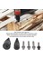 6'lı Paket Kütük Ayırıcı Uç, 32MM 42MM Çıkarılabilir Yarma Konisi Yakacak Odun Ayırıcı Uçlar, 4 Saplı (Yurt Dışından) 4
