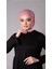 Pembe Pratik Hazır Geçmeli Tesettür Eşarp Sandy Kumaş Arkadan Çıtçıtlı 2206_04 1