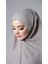 Taş Pratik Hazır Geçmeli Tesettür Eşarp Pamuk Caz Kumaş Düz Hijab 2306_46 3