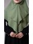 Fıstık Yeşili Pratik Hazır Geçmeli Tesettür Eşarp Pamuk Caz Kumaş Çift Katlı Düz Hijab 2303_36 2