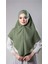 Fıstık Yeşili Pratik Hazır Geçmeli Tesettür Eşarp Pamuk Caz Kumaş Tek Katlı Çapraz Hijab 2305_36 1