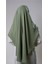 Fıstık Yeşili Pratik Hazır Geçmeli Tesettür Eşarp Pamuk Caz Kumaş Tek Katlı Çapraz Hijab 2305_36 4