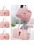 Pembe Seyahat Çantaları Boston Çanta Organizatörler Büyük Kapasiteli Haftasonu Çantası Kelebek Mektup Desen Katlanabilir Giysi Saklama Çanta Üzerinde Taşımak (Yurt Dışından) 5