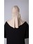 Bej Pratik Hazır Geçmeli Şal Şifon Kumaş Bone 3009_12 3