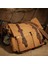 Siyah 35X10X30CM 2023 Moda Vintage Erkek ve Kadın Messenger Çanta Pamuk Kanvas Deri Crossbody Çanta Erkek Omuz Çantası Rahat Sling Çanta (Yurt Dışından) 3