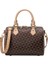 Kahve 25X16X19 cm Lüks Marka Çanta Boston Casual Tote Bayan Omuz Çantaları Kadınlar Için Yumuşak Pvc Deri Crossbody Messenger Çanta Çanta (Yurt Dışından) 2