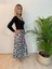Mgebutik Siyah Crop Kadın Bluz Uzun Kollu 3