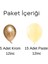 Parlak Krom Altın ve Pastel Sarı Balon 20 Adet 2