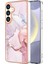 Samsung Galaxy S24+ Için Mermer Şık Desenli Tpu Tampon Telefon Kılıfı - Rose Gold (Yurt Dışından) 1