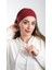 Bordo Pratik Hazır Geçmeli Tesettür Bone Viskon Kumaş Sade 3007_16 1