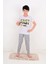 Erkek Çocuk Kısa Kollu Pijama Takımı Fast Model Gri 1