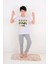 Erkek Çocuk Kısa Kollu Pijama Takımı Fast Model Gri 4